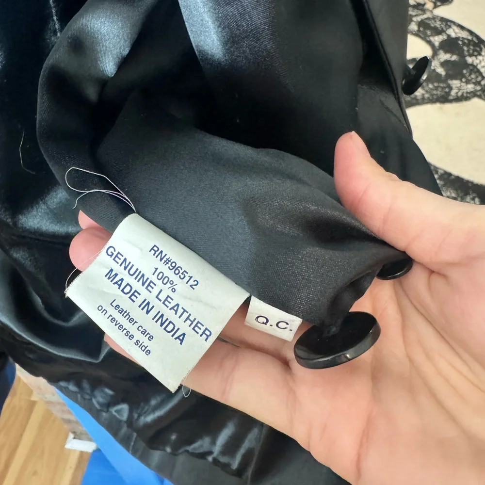 90s Saguaro Leather Trench Style Coat - Picture 5 of 9